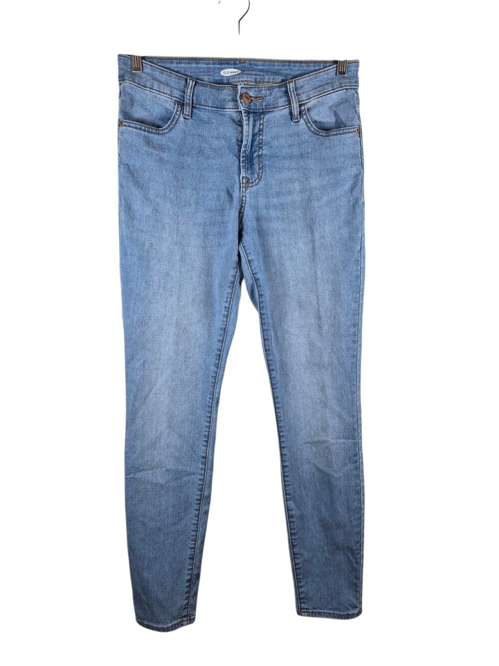 Old Navy Super Skinny Jeans 4 Light Wash Mid Rise Stretch Denim Casual Stretch